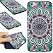 Produktbild iPhone Hüllen, Hozor Dünne Weiche TPU Silikon Handyhülle Schutztasche Back Cover Gemalt Geprägt Muster Schutzhülle Etui Für Apple iPhone 6 Plus / 6S Plus, 5.5 Zoll - Tribal Blume