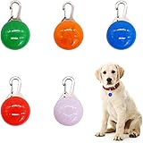 BAOSROY Pendenti LED per Collare Cani,5pcs Luce Lampeggiante LED Sicurezza per Cani,Luce per Cane Notte,Luce per Collare Cani