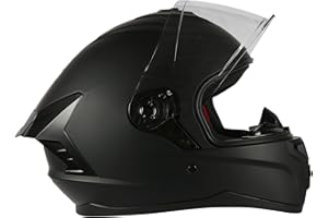 SPEEDWAY 1970 Speedway Casco Moto - Grit - Casco Integral, Ideal Tanto para Hombre como Mujer, Nuestro Casco de Moto de Carretera es Ideal para Viajes Largos, capacete Moto homologado ECE y Dot