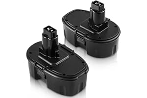 2 batterie di ricambio DC9096 FUNMALL 18 V 3,8 Ah NI-MH per Dewalt