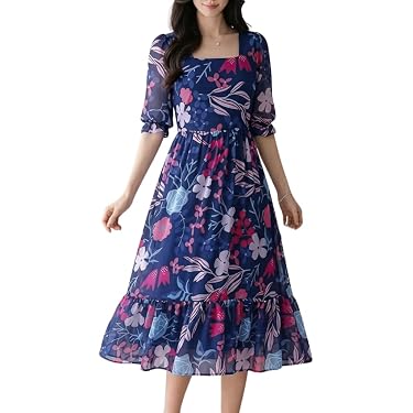 knee length dresses for ladies Black Long Sleeves Harmony Hues Dress