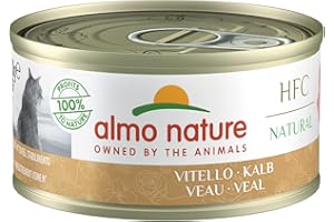 Almo Nature - HFC Natural - Veau - Nourriture Humide pour Chat Adulte: 24 boîtes de 70g