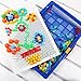 Tenflyer 296 Mushroom Nail Intelligent 3D Puzzle Games DIY Mushroom Nail Plastic Flashboard Children Toys Educational Toy random color