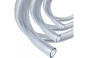 L-FENG-UK 8 mm ID x 11 mm OD Przezroczysty wąż rurowy PVC 5 metrów