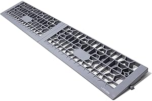 LIEKUMM Rampa per Sedia a Rotelle, Altezza 2,5 cm, Capacità 1400 kg, Rimovibile per Soglia