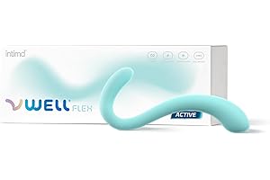 INTIMD VWELL Flex Pelvic Floor Muscle Trigger Point Relaxer with Dual Active & Flexible Shaft Tool Knot Scar Tissue Tender Point Myofascial Release Tightness Spasm Pain Relief for Women