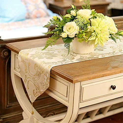 ADDMAT® Table Runner Luxury European table flag high - grade gold jacquard craft western table tablecloth , A , 33*200cm