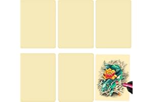 ZPSNDP 5 Pièces Peau Synthétique Tatouage, 30 x 20cm Double Face Fausse Peau Tatouage pour Pratiquer, Accessoires de Tatouage pour Les Débutants et Les Professionnels Expérimentés
