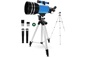 Telescopes for Adults Astronomy & Kids & Beginners,UYOTBKEUB 70mm Astronomical Refractor Telescope with Adjustable Tripod & & Finder Scope for Sky Star Gazing