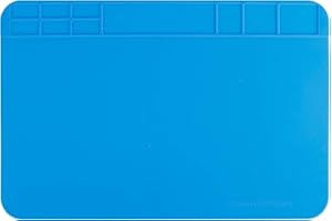 QIMEI-SHOP Alfombrilla Soldadura Resistente al Calor Antiestática Estera de Plataforma de Reparación de Silicona para Móvil Electrónica Relojes