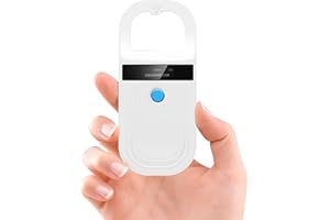 Bewinner Pet Microchip Scanner, Portable Animal Chip ID Scanner, 134.2KHz 128 Records Data Storage, ISO11784/85/FDX B/ID64 Microchip Reader, Dog/Pig Animal Management
