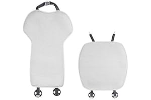 TOPABYTE Custom Fit Front Seat Covers for Tesla Model 3 Highland 2024 2017-2023 Tesla 3 Interior Seat Cushion Protector All Season Protection (1 Seat/White Ice Silk)