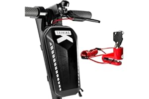 TRIKINS® Bolsa Impermeable 3L con Candado Antirrobo y Detalles Reflectantes – Accesorio de Seguridad y Almacenamiento para Patinete Eléctrico, Ideal para Uso Diario y Movilidad Urbana Segura