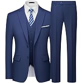 Traje Hombre 3 Piezas Slim Fit 2 Botones Boda Chaqueta Chaleco Pantal&oacute;n | Traje de 3 piezas elegante y c&oacute;modo para hombre, id