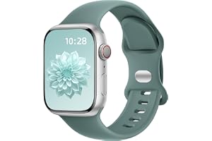 Dirrelo Armband kompatibelt med Apple Watch-armband 42 mm, 41 mm, 40 mm, 38 mm, 46 mm, 45 mm, 42 mm, 49 mm, kvinnor och män, mjukt silikonsportarmband för iWatch SE Ultra 2 Series 10 9 8 7 6 5 4 3 2 1