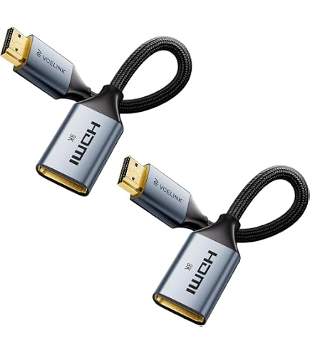 CableCreation Cable HDMI 8K de 3 pies - Ultra alta velocidad 48Gbps, eARC compatible con PS5, Xbox, laptop, Roku TV CableCreation Cable HDMI 8K de 3 pies - Ultra alta velocidad 48Gbps, eARC compatible con PS5, Xbox, laptop, Roku TV