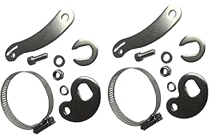 Buaak 2 Set Torque Arm Conversion Kits, Universal Torque Arm Ebike Dropout Amplifier, Metal Torque Arm Bicycle Dropout Amplifier, Torque Arm Protective Accessories for Front Rear E-bike Motor Arm