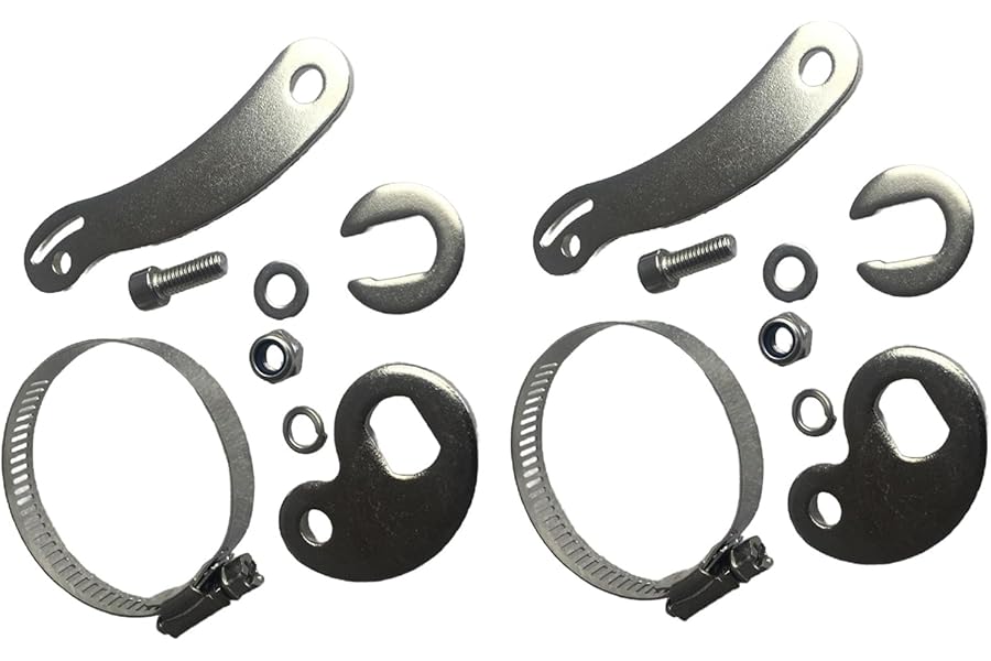 Buaak 2 Set Torque Arm Conversion Kits, Universal Torque Arm Ebike Dropout Amplifier, Metal Torque Arm Bicycle Dropout Amplifier, Torque Arm Protective Accessories for Front Rear E-bike Motor Arm