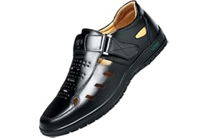 BWGHBH Nuevas Sandalias Antideslizantes de Piel sintética de Verano para Hombre