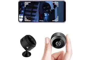 Cablelera Mini Camera Espion sans Fil HD 1080P Spy Caméra de Surveillance WiFi avec Vision Nocturne et Detecteur, Caméra Video Surveillance de Sécurité Bébé sans Fil Hidden Caméra Interieur/Exterieur