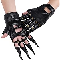 Werwolf-Handschuhe Mit Krallen - Graue Pfoten Für Cosplay & Halloween Kostüm