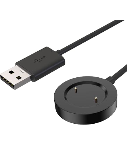 vhbw cavo di alimentazione compatibile con Huawei Running 3e, 4e smartwatch fitness-tracker - Stazione di ricarica, nero