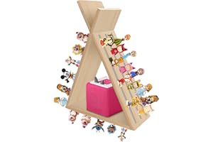 Agekub Tonie Regal für Toniebox und Tonie Figuren Dreieck Wandmontage oder Schreibtisch Magnetische Holzregale Aufbewahrungsregal für Kinder Spielzimmer