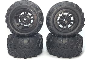 Doumneou 4Pcs Tire Widening Tyre Wheel for 144001 124016 124018 124019 12428 HBX 16889 16890 RC Car Upgrade Parts