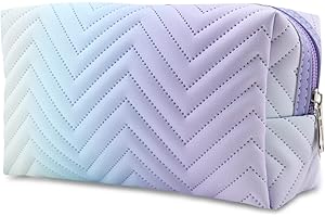 Boobeen Bolsa de Maquillaje Grande Bolsa de Maquillaje con Cremallera Neceser de Viaje, Organizador Cosmético Impermeable Bolsa de Maquillaje para Mujeres y Niñas, Plegable