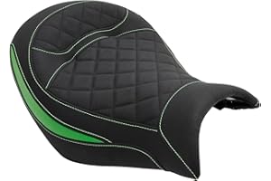 ‎MAD HORNETS Vorderes Raider-Sitz-Fahrerkissen Pu Grün Für Kawasaki Vulcan S En650 15-23