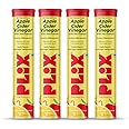 THE PLANT FIX Apple Cider Vinegar Effervescent Tablet with mother | Supports Metabolism & Appetite Control I With 500mg ACV, Vit B6 & B12 I No Maltodextrin, No Added Sugar I Pack of 4 (60 tablets)