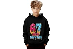 Genérico Sudaderas Niña niño Sudadera De Serie Numérica 67 para Niños, Versátil, Talla 1-12 Años, Días Fríos, con Pequeños Detalles Unisex