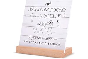 NIYEWSOR Regalo Amica, Regalo per Amica Targhe Decorativo, Idee Regalo Donna Amica, Regalo Amica Compleanno, Anniversario San Valentino Regali per Amica, Sorella, Donna