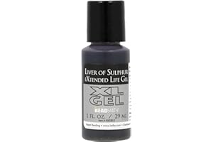 The Beadsmith Gel XL, Liver of Sulfur Extended Life Gel, flacon de 29 ml, appliquez une finition patinée sur l'argent, le cuivre et d'autres métaux pour un look oxydé sur les projets d'art et de