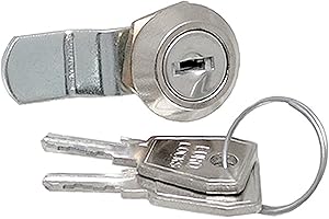 KEYMET Cerradura de armario para buzón, 8 mm, cerradura de palanca
