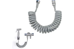 Teleskopisk flexibel duschslang, teleskopisk dusch, flexibel fjäderdusch, ABS-fjäderdusch, spiraldusch, för bidé, duschhuvud