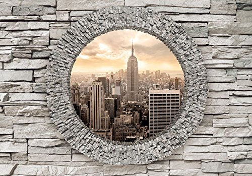 Vlies Fototapete 350×245 cm – 3 Farben zur Auswahl – Top – Tapete – Wandbilder XXL – Wandbild – Bild – Fototapeten – Tapeten – Wandtapete – Wand City Stadt New Yok NY d-C-0005-a-d - 3