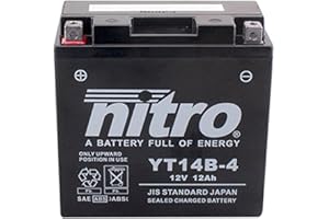 NITRO YT14B-4 -N- Batterie Moto AGM Fermé