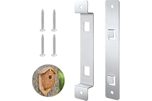 PEUTIER 2 Stk Aufhänger Vogelhaus, Verzinkter Stahl-Montagehalterung zur Befestigung von Vogelhäuschen, Nistkästen und Futterspendern