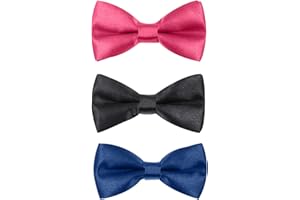 HANERDUN Fliege Herren/Jungen Kinderfliege gebunden mit Hakenverschluß und verstellbar Klassische gebundene für Festlichkeit Hochzeit Anzug Smoking