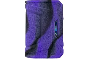 RUIYITECH Housse de Protection en Silicone pour Geekvape L200 Legend 2 Classic - Noir et Violet