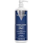 VALQUER Silver Platinum Violet Tinting Shampoo | 1 L | Retains Color and Neutralizes Yellow or Orange Shades of Blonde or Lig
