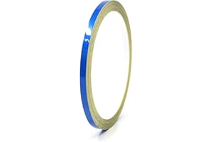 ‎FINEST FOLIA 10 Meter (0,79€/Meter) Zierstreifen Auto Motorrad Boot Modellbau Farbauswahl - Finest Folia Dekorstreifen Seitenstreifen Klebestreifen (Reflektierend Blau, 5mm Breite)