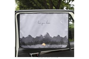MAGNET SUN SHADE Be-Camping Curtain - Cortina de protección Solar con Cierre magnético para Ventana Lateral para bebés, niños y niños