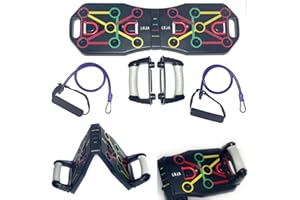 LRJA Push Up Board Home Gym Equipment Callisthenics Equipment Gym proluxe Fitness Accessories Push Up Handles Muti Gym For Home Gym Equipment Press Up Board For Home Workouts, Black