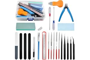 WMYCONGCONG 24 PZ Gundam Model Tools Kit Modeler Strumenti di base Hobby Building Tools Kit per Edifici Automobili Aerei Modello Assemblare Costruzione Riparazione Fissaggio