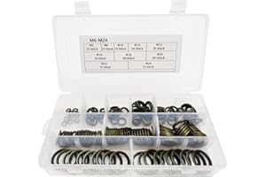 Junhui 150 Pièces Joints d'étanchéité Hydrauliques, M6-M24 Rondelle Plate avec Lèvre en Caoutchouc pour Hydraulique Centrale, Presses Hydrauliques, Bouchons de Vidange D'huile Automobile