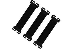 Nivofu Accessoires de Sac à Dos Tactique, 3 Pcs 12 x 3.3cm Fixation Molle de Patchs Tactiques, Support Patchs, Panneau de Patchs avec Boucle pour Sacs à Dos Tactiques, Noir