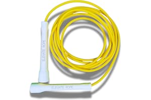 ‎ELEVATE ROPE Elevate Speed Rope MAX - Professionelles Springseil aus Strapazierfähigem PVC mit Nylonkern - 5 mm - Länge Max. 3 Meter - Extrem Starke Griffe
