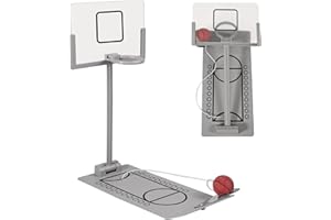 Joycabin Mini Tisch Basketball, Metall Tisch Basketballspiel Spielzeug, Flipper Basketball, Faltbar Fingerbasketball, Büro Desktop Basketball Partygeschenke für Kinder und Erwachsene